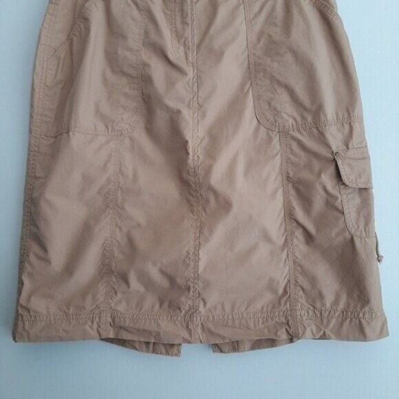 DELLA SPIGA / Italy Casual Skirt Cotton Tan Cargo Pocket Sz 12 - Picture 4 of 9